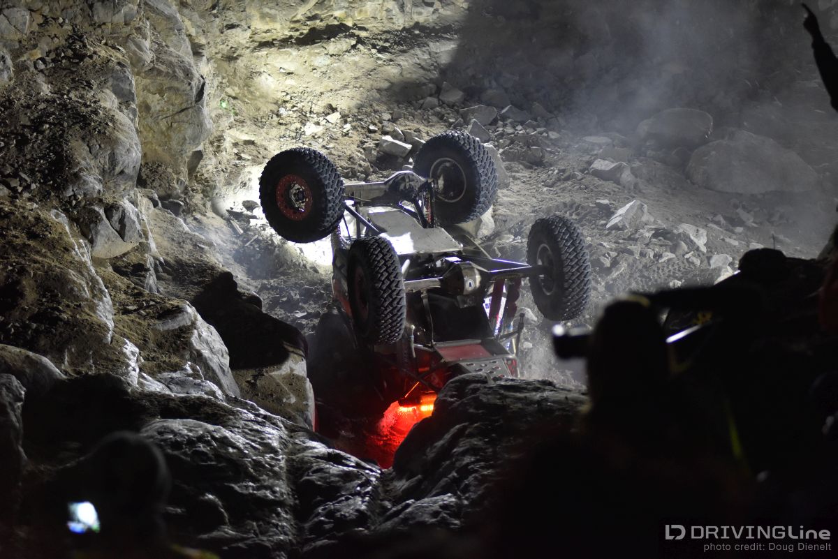 The farthest traveling competitor, Jujo Widodo of Indonesia, flipped over during his attempt up the waterfall. A malfunction caused gas to pour from his tank, filling the ground below. The situation was dealt with quickly and safely and everyone was okay. A decision was made that the safest course of action was to burn off the gasoline, leading to a 40 minute delay and an unexpected "bonfire" of sorts in the middle of Back Door.