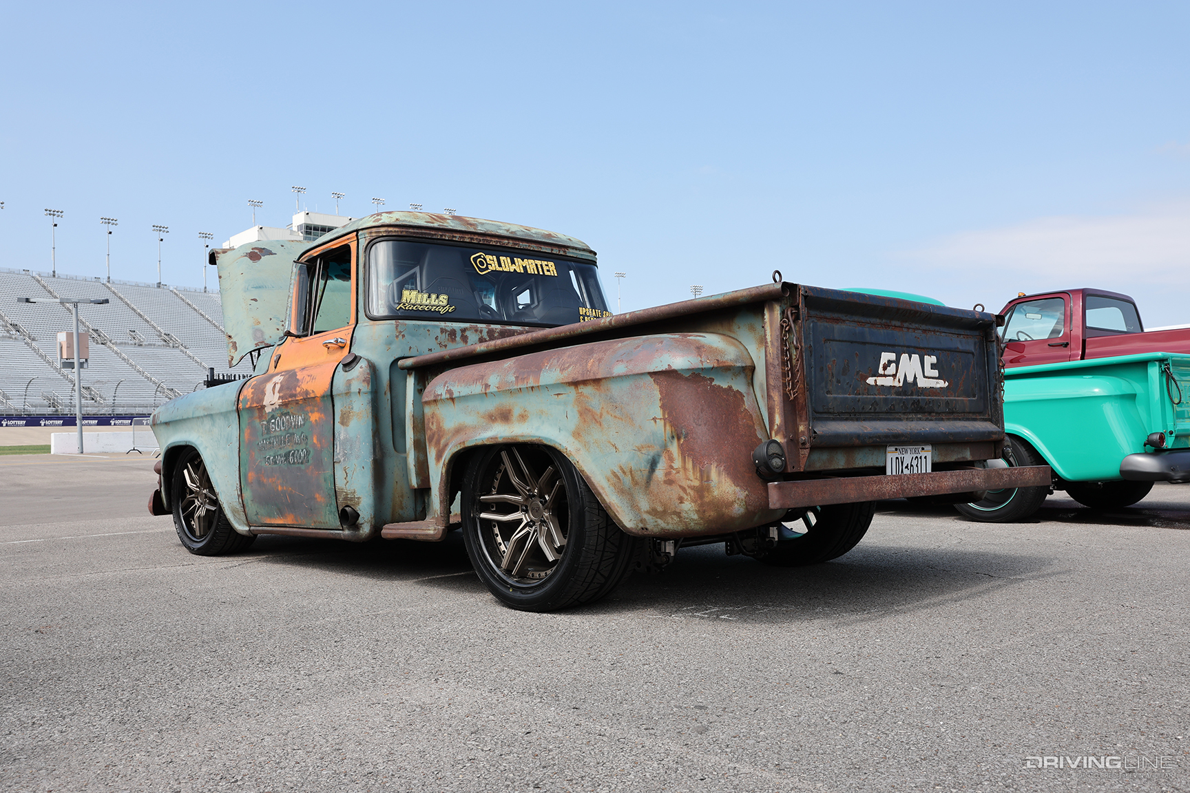 Nick Youst ‘55 GMC 100 at ’23 C10 Nationals in Nashville, TN