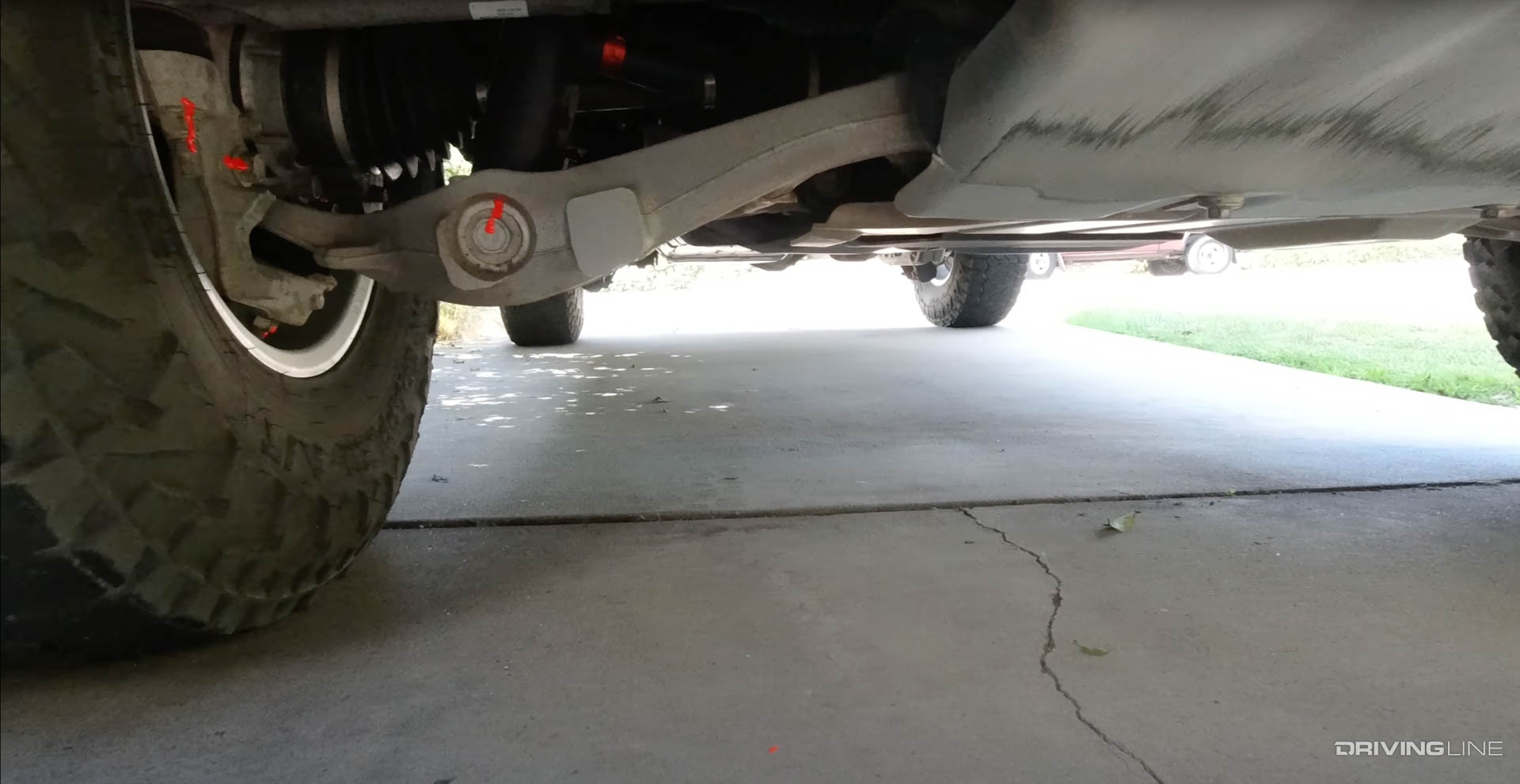 Undercarriage of Ford Bronco Raptor