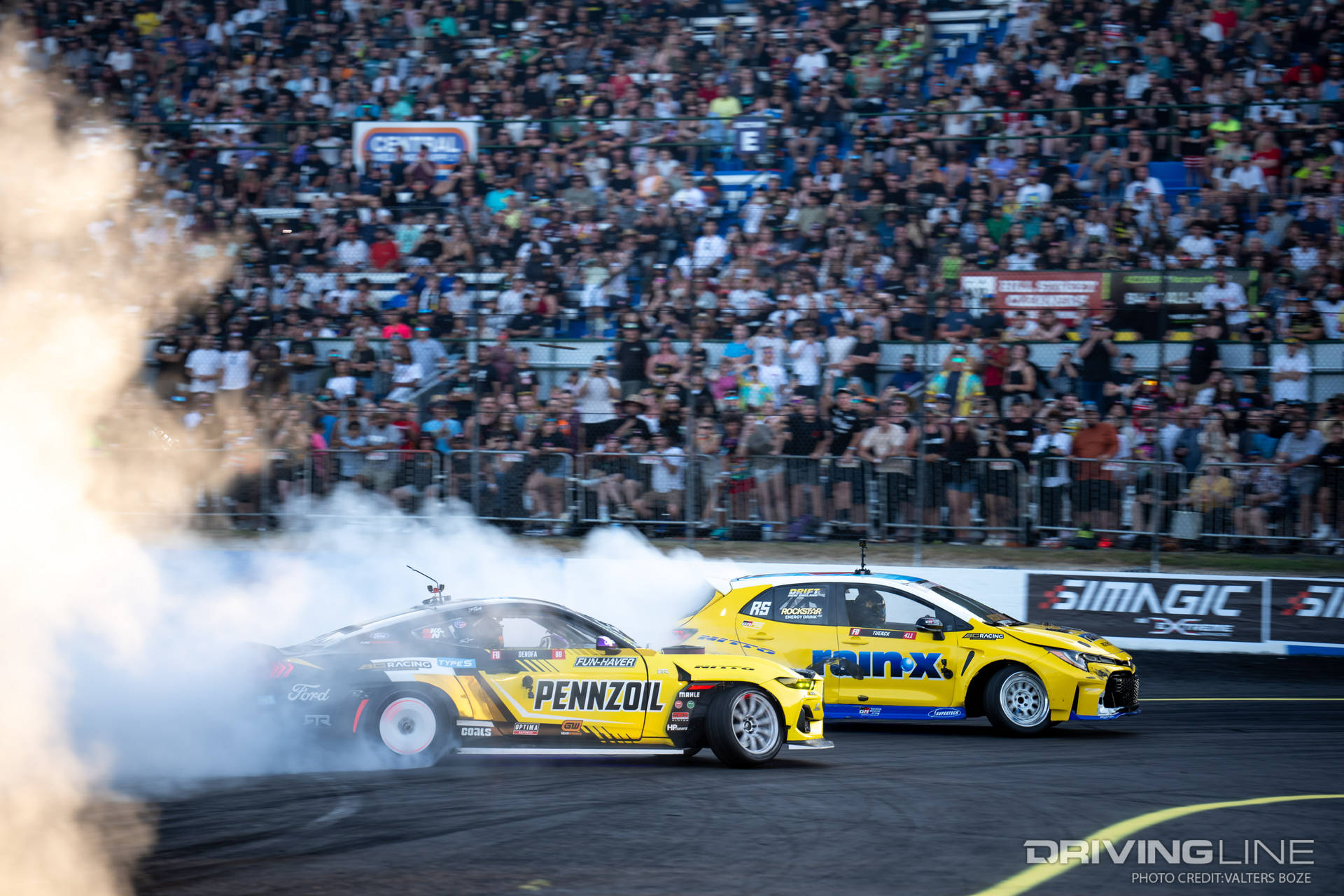 OMT Battle Ryan Tuerck faces off against Chelsea DeNofa at 2023 Formula Drift Seattle