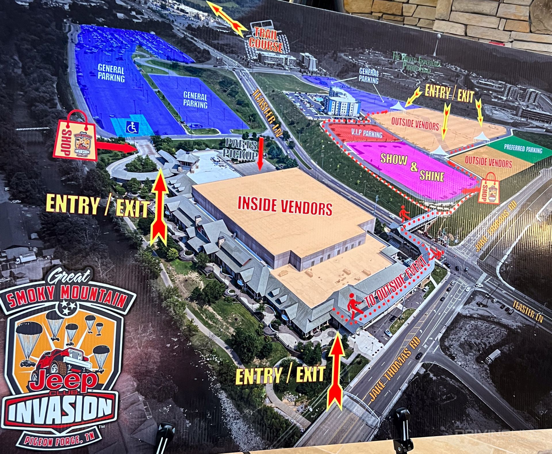 Great Smoky Mountain Jeep Invasion show layout