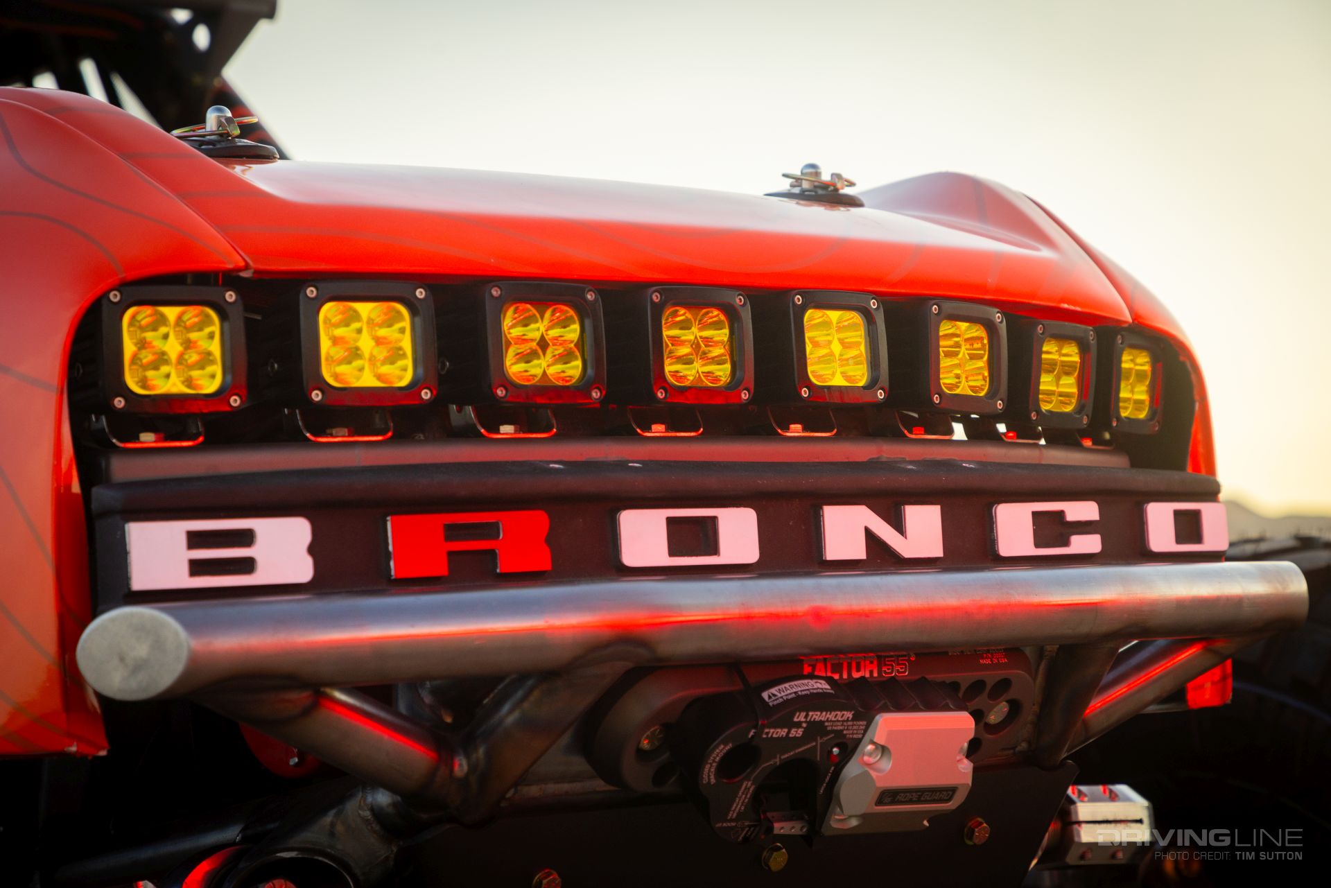 2023 Ford Bronco Ultra4 grille Project X lights