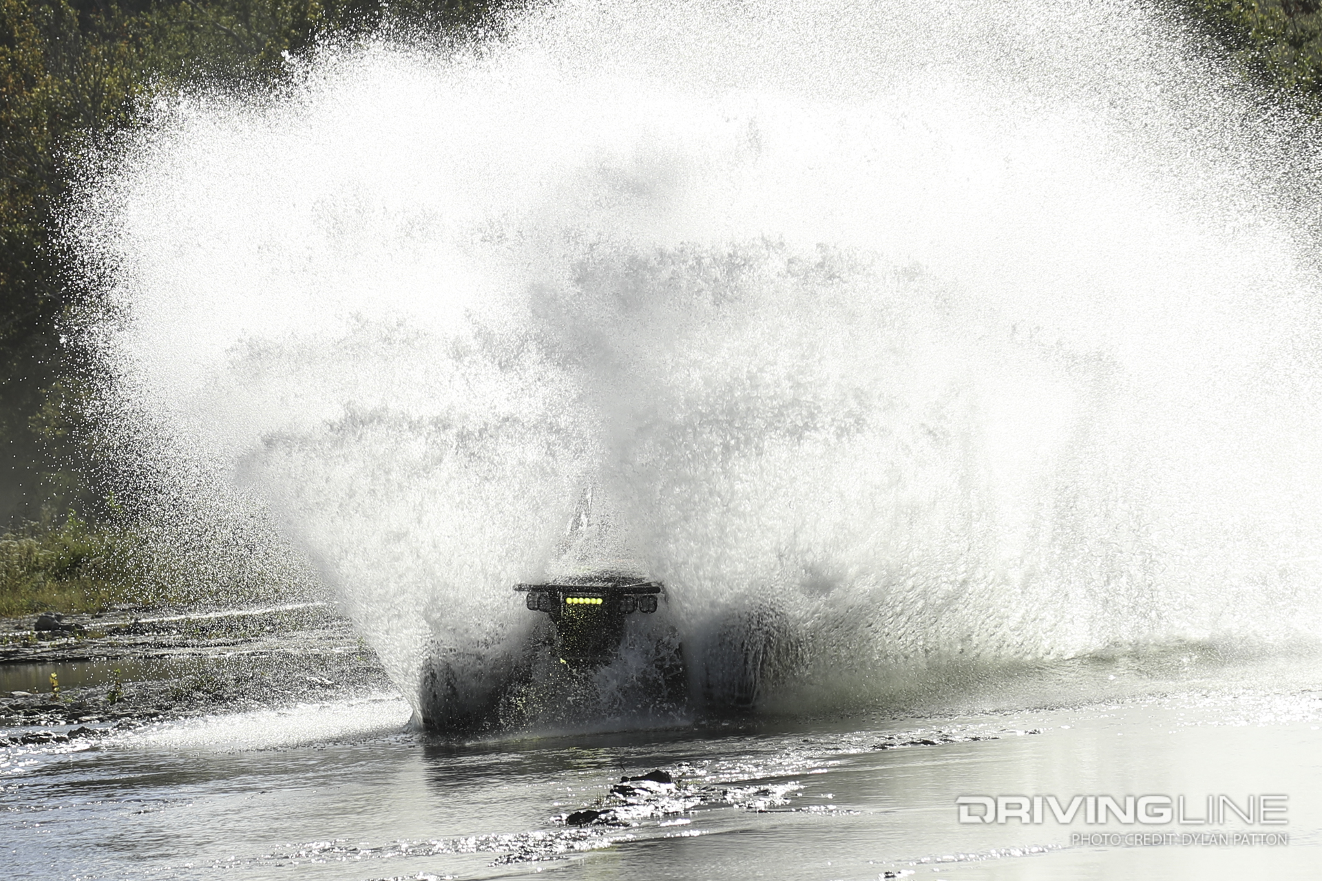 The water was great equalizer of all the off road rigs that were battling hard