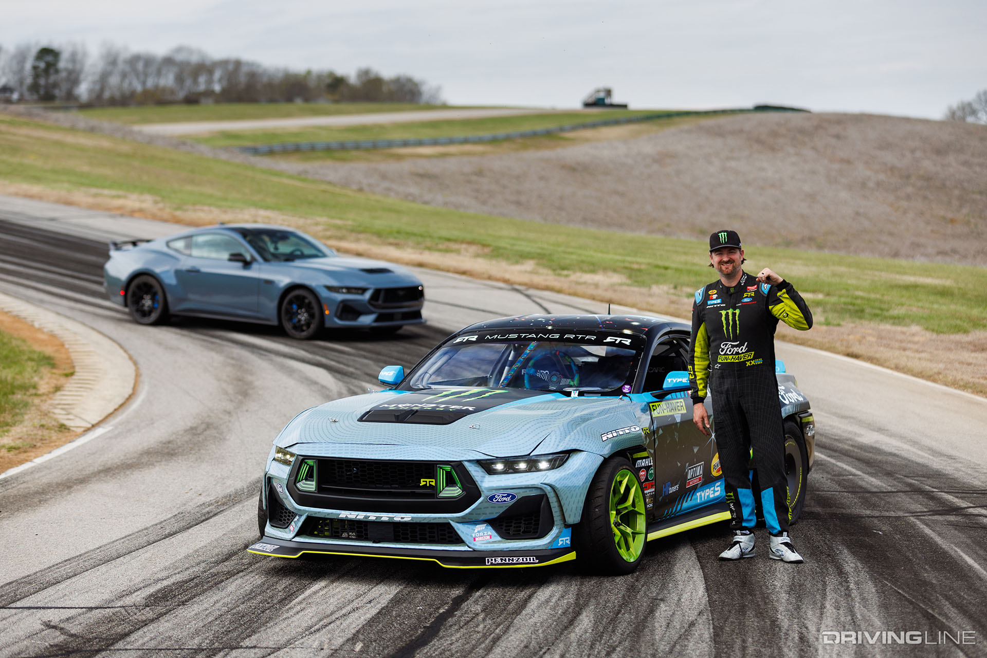 Vaughn Gittin Jr 2024 Mustang Drift Car