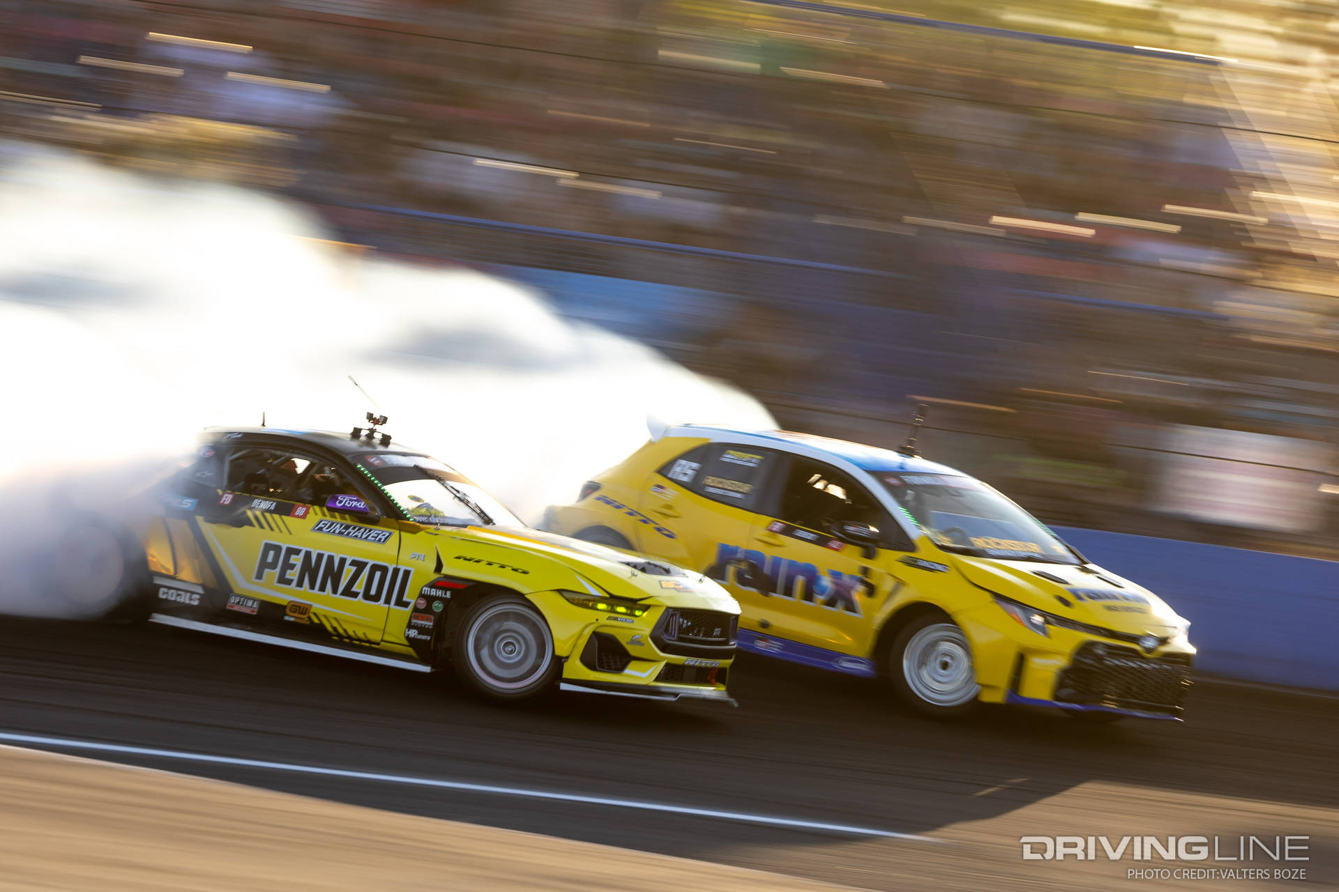 Chelsea DeNofa tandem Drifting against Ryan Tuerck