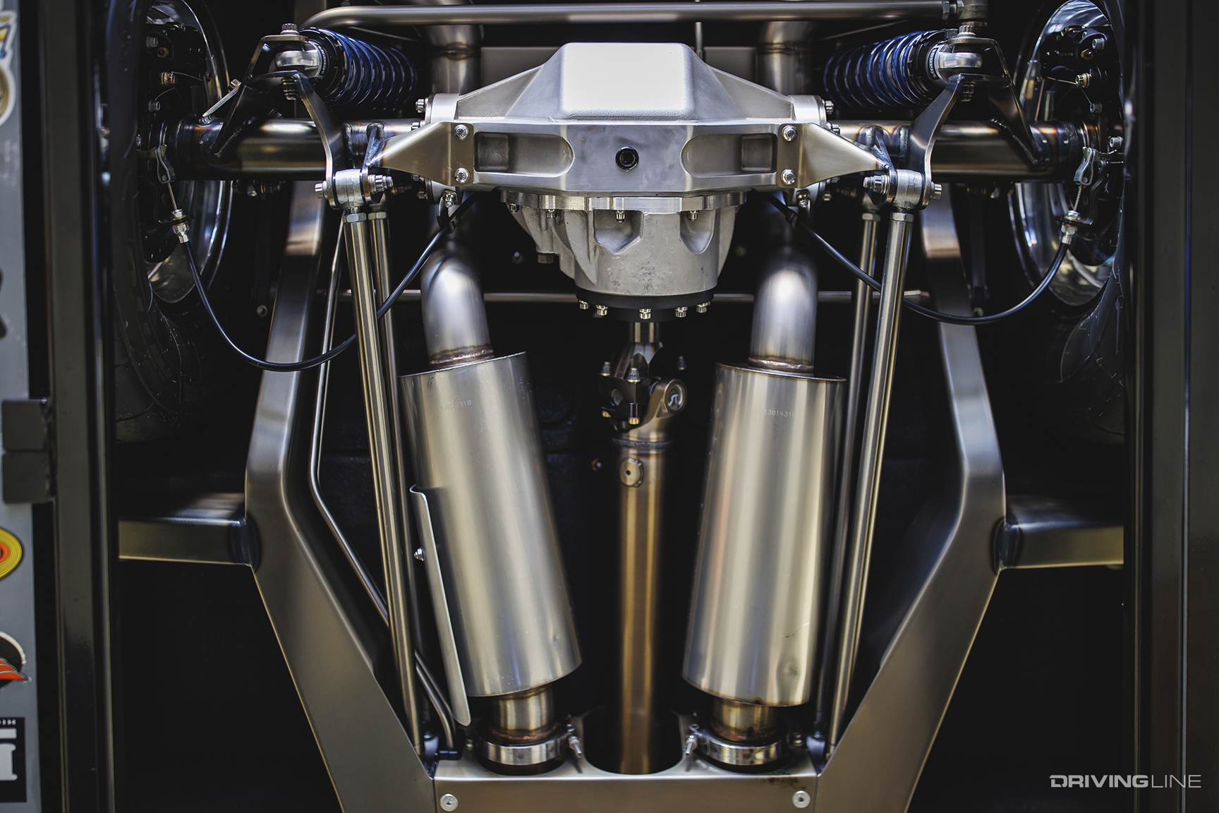 Custom four-link of John Packard's '67 Nova SS