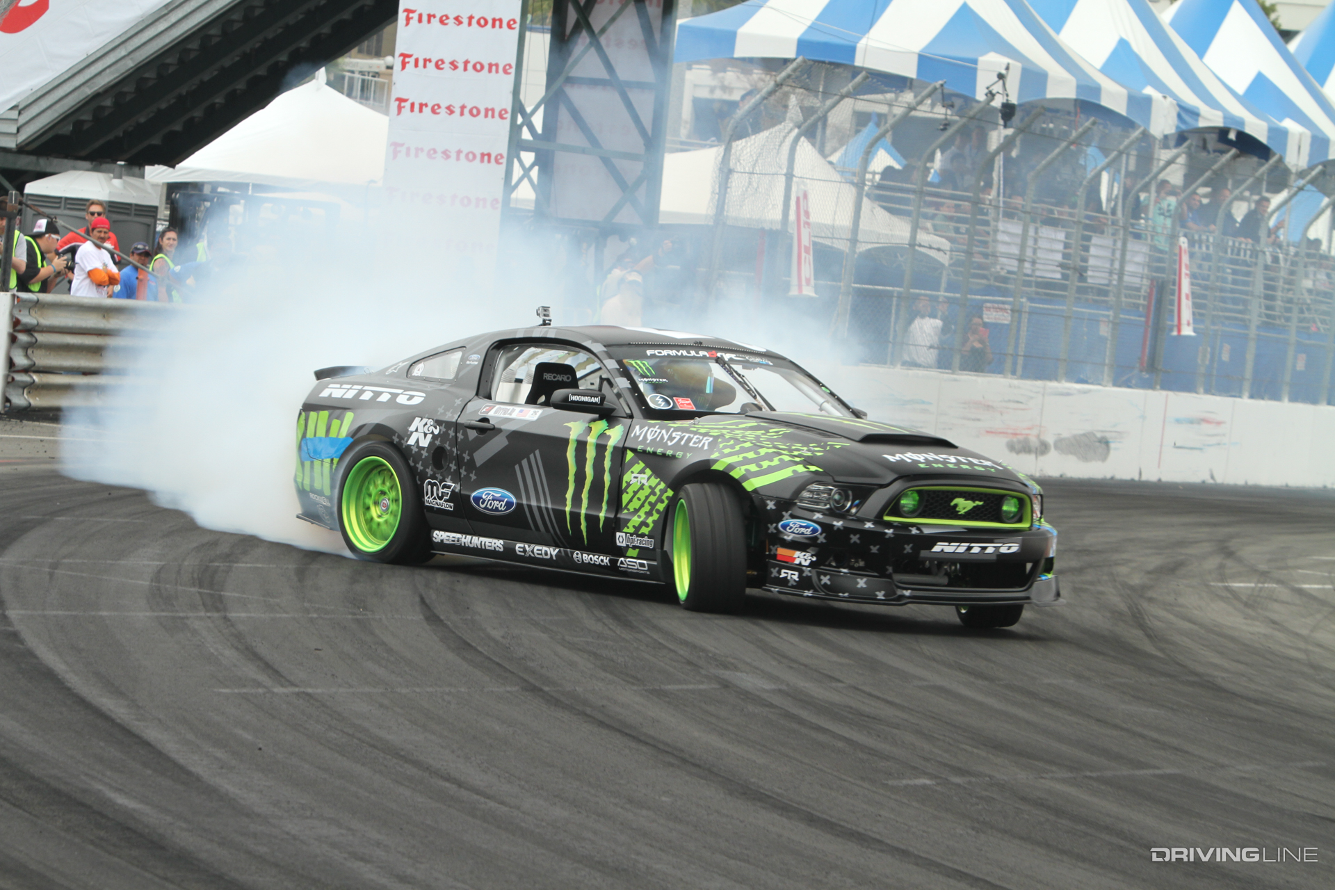 Vaughn Gittin Jr's Ford Mustang has been a balanced pairing of reliability and horsepower over the past decade of Formula Drift competition