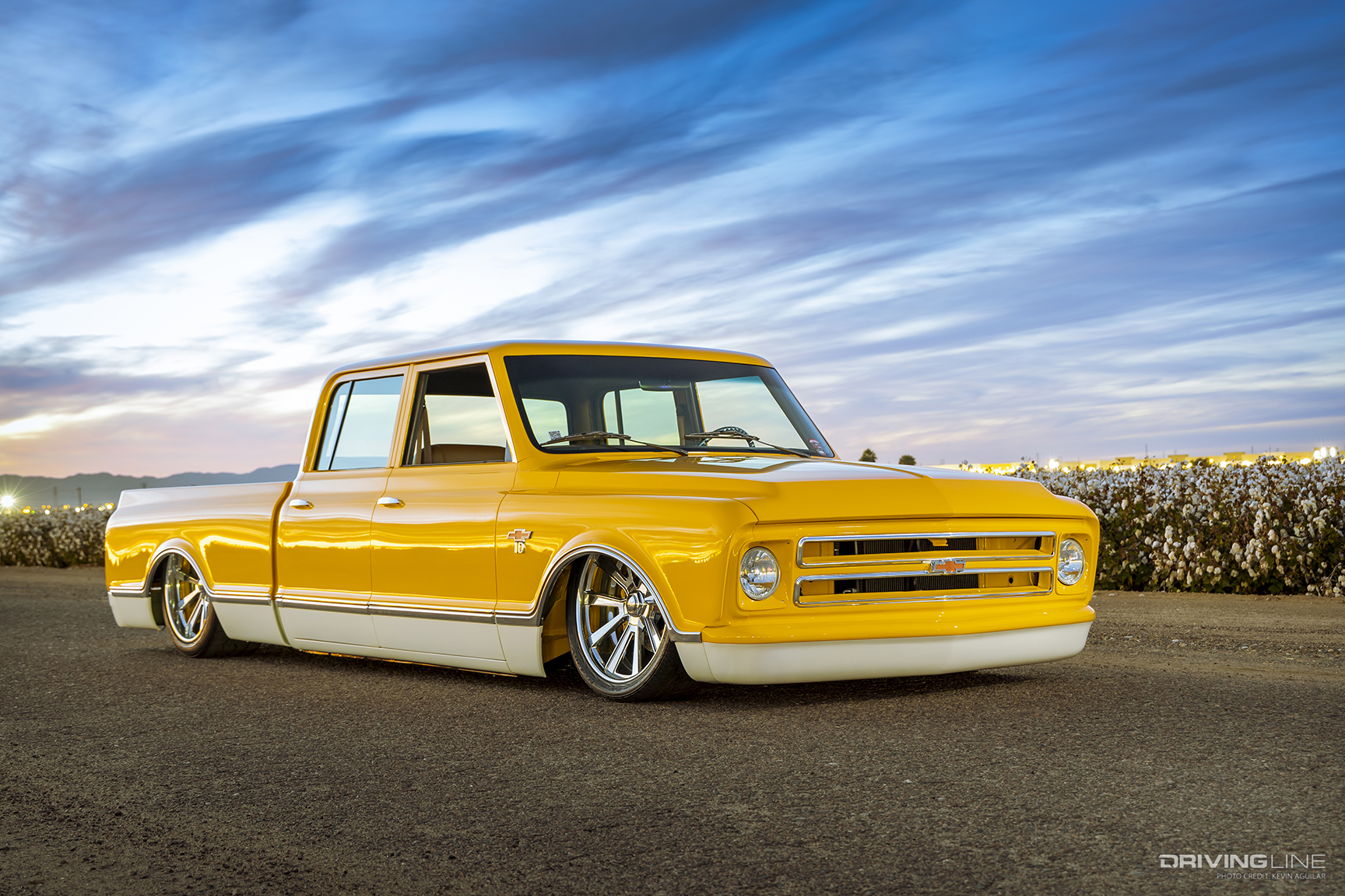Front of Bob Ward Jr. & Kelly Ward’s 1967 Chevy C10 Crew Cab