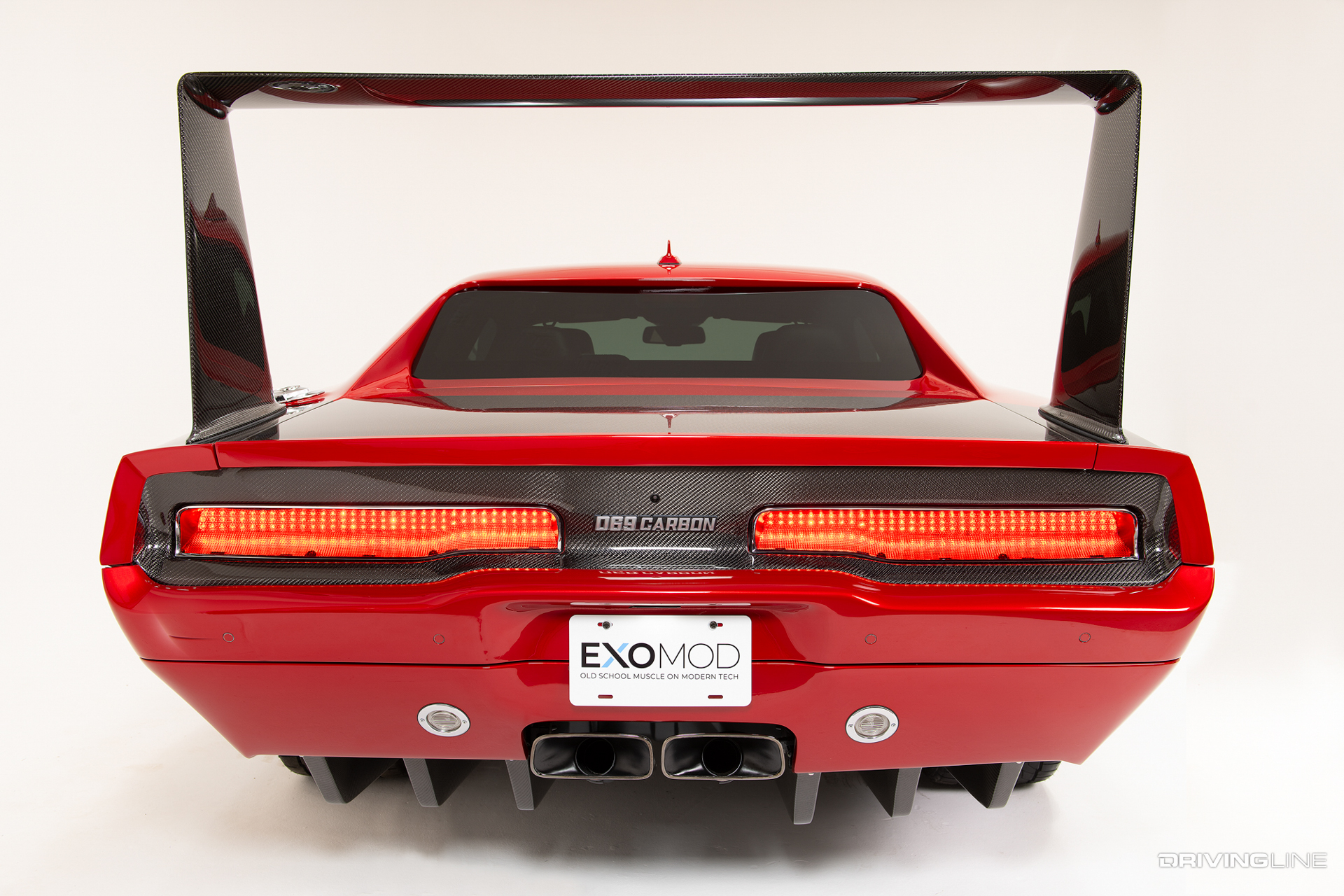 ExoMod D69 Daytona rear end detail of diffuser and wing