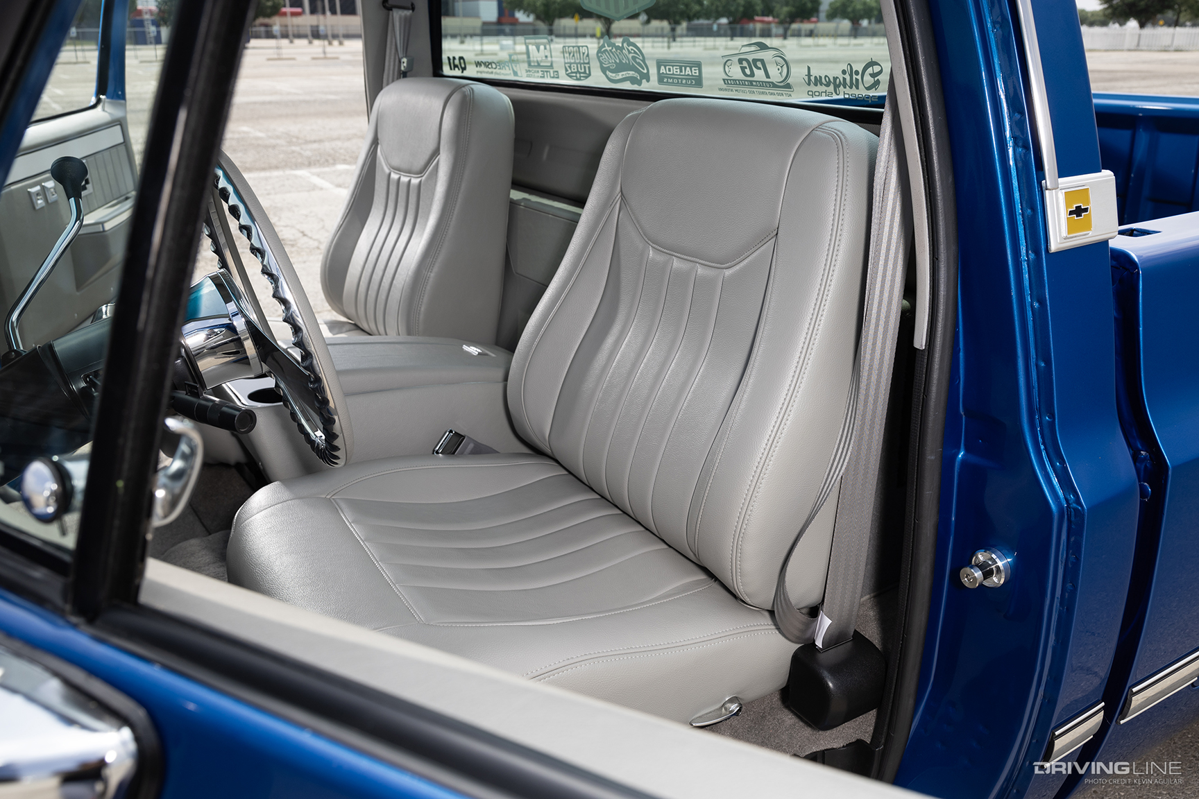 Seats of Terry Hill's '87 Chevy R-10 Silverado