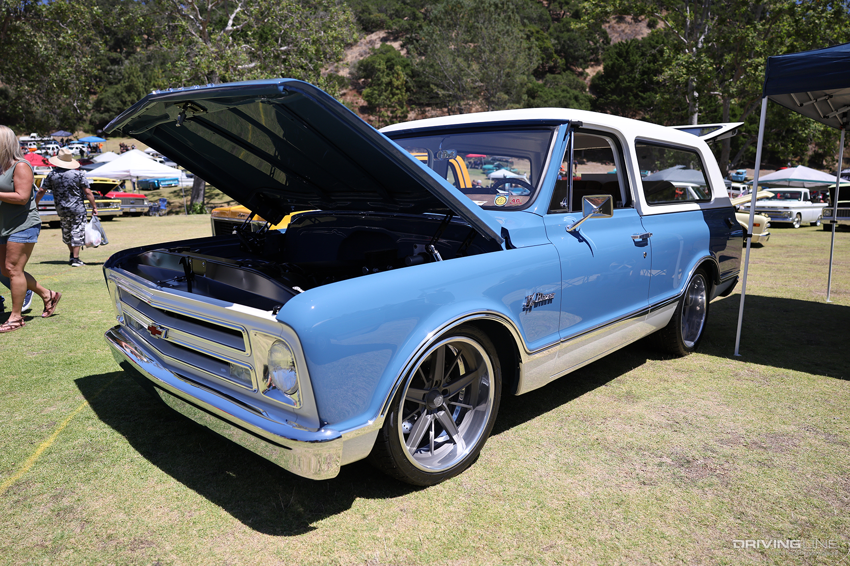 Front of Matt de los Cobos’ ’72 Chevy Blazer at the 2023 C10 SLO Down