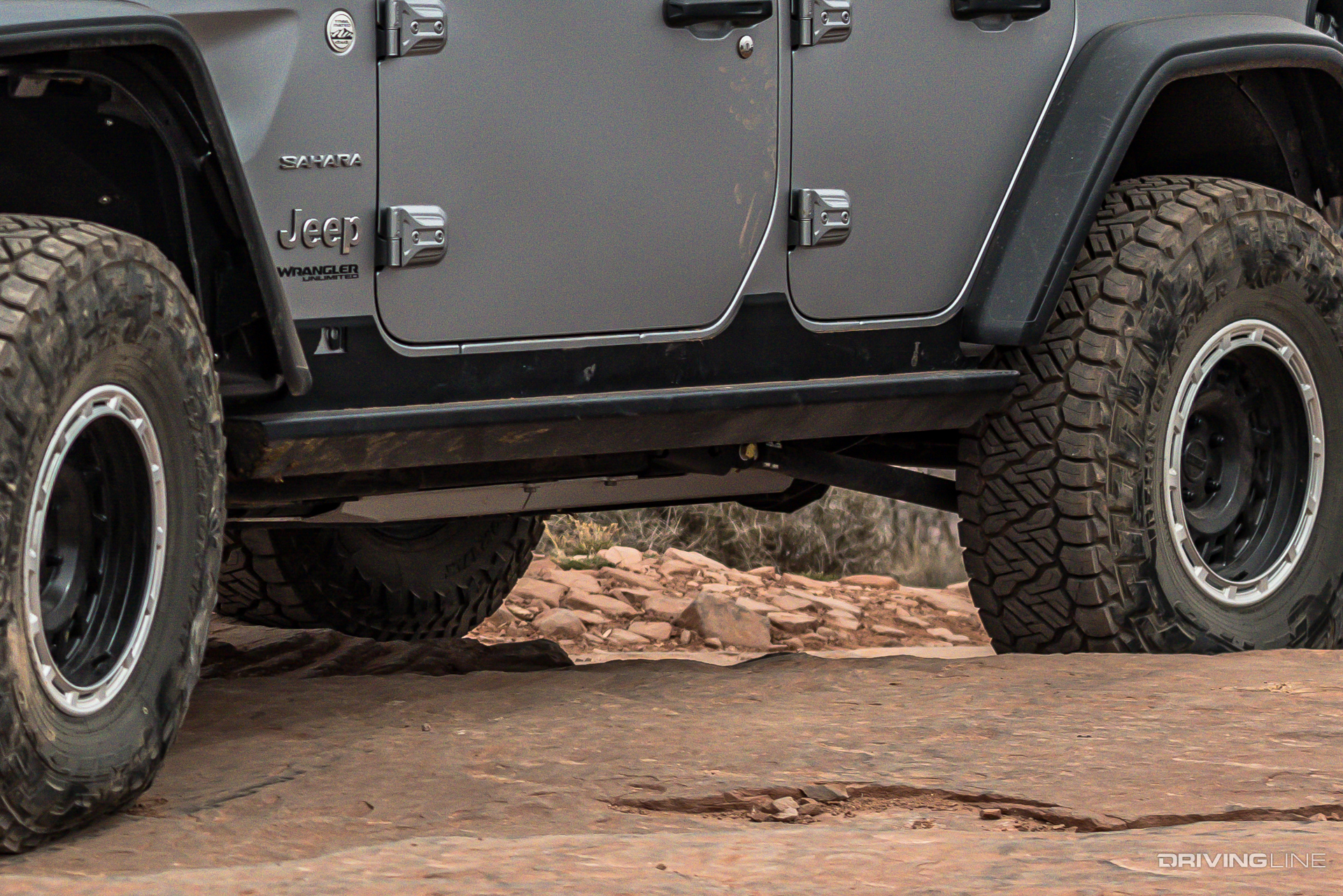 Skid plate on Jeep Wrangler