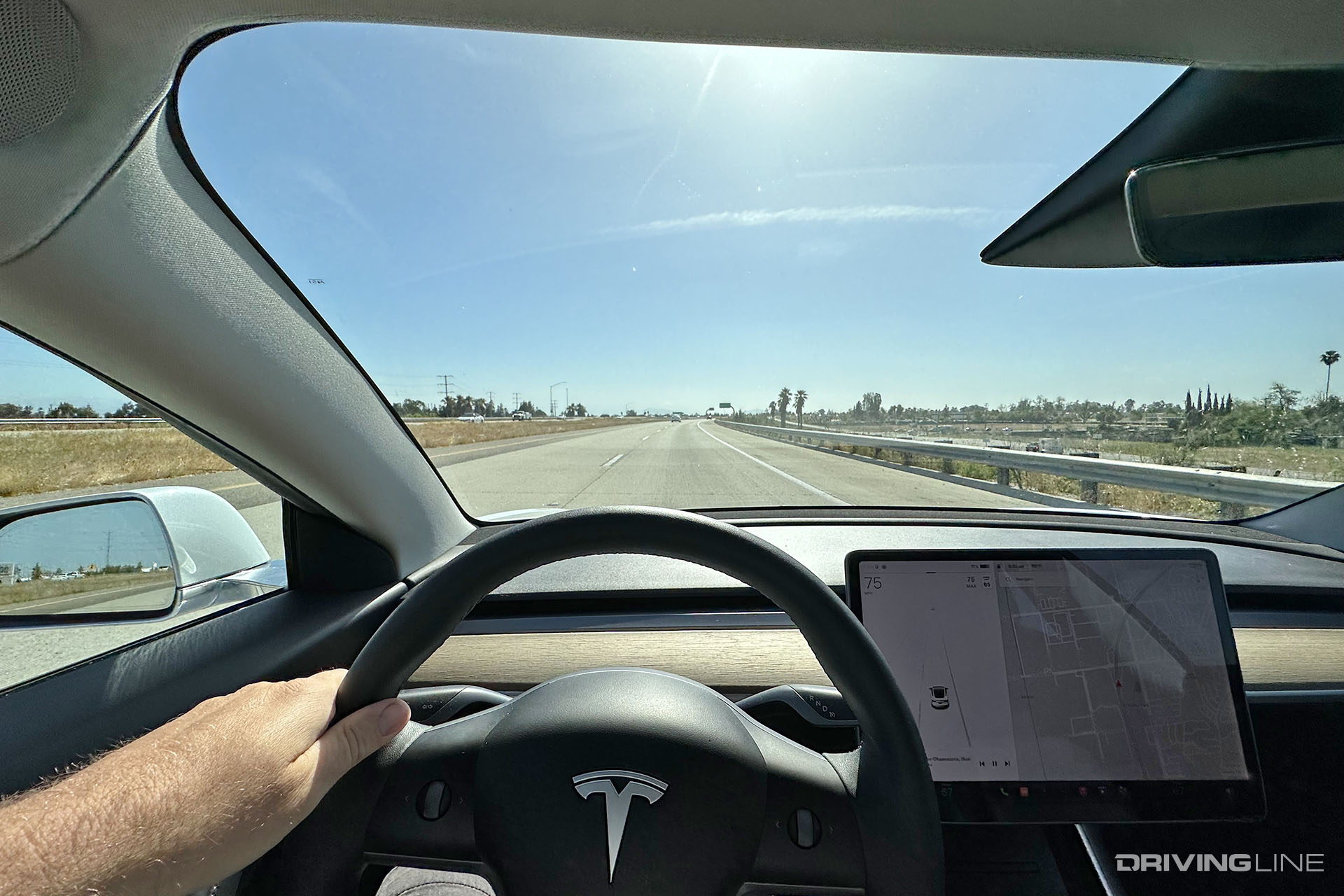 Tesla Model 3 Driver View