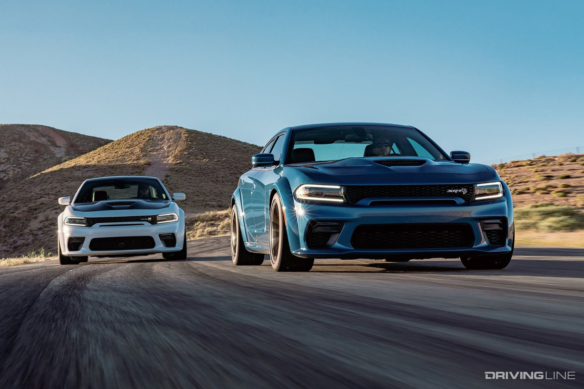 Charger Scat Pack Widebody Blue and White