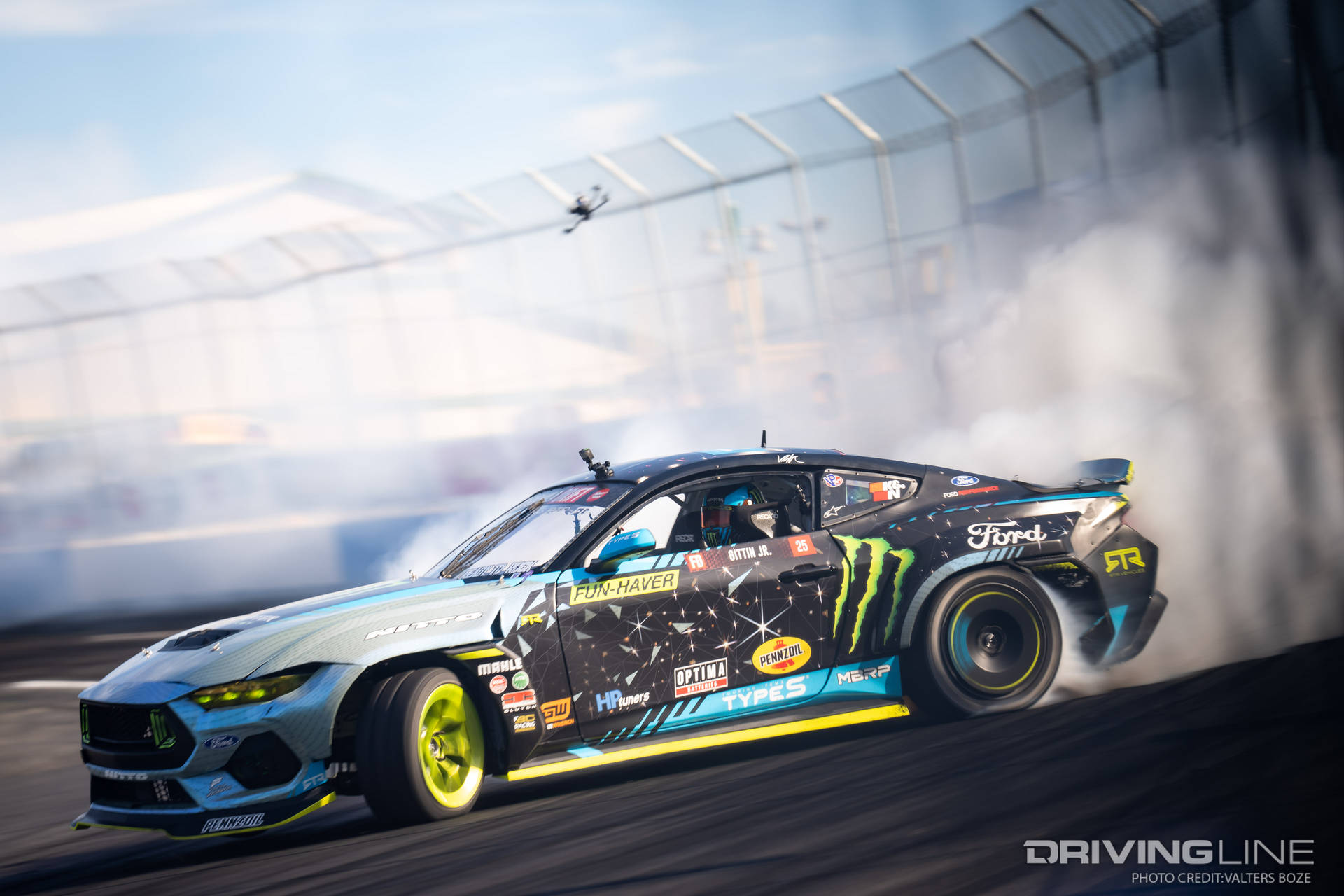 Vaughn Gittin Jr. qualifying at 2023 Formula Drift Seattle