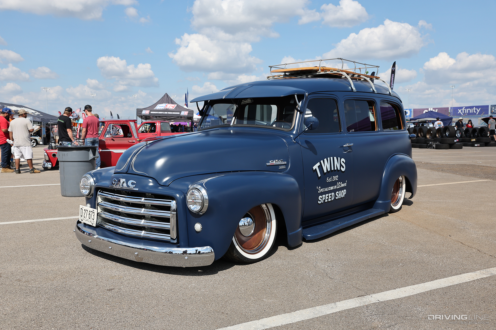 Clay Herron ‘50 GMC Suburban at ’23 C10 Nationals in Nashville, TN