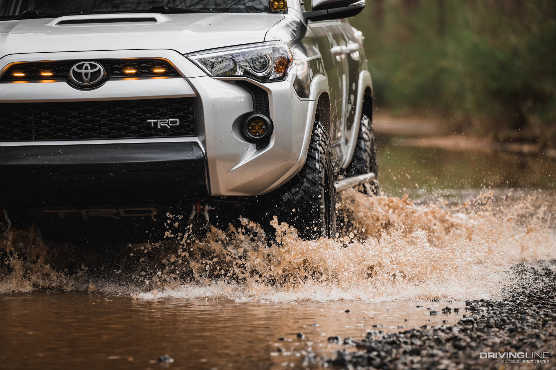 2018 4Runner with Nitto Trail Grappler Tires in Water