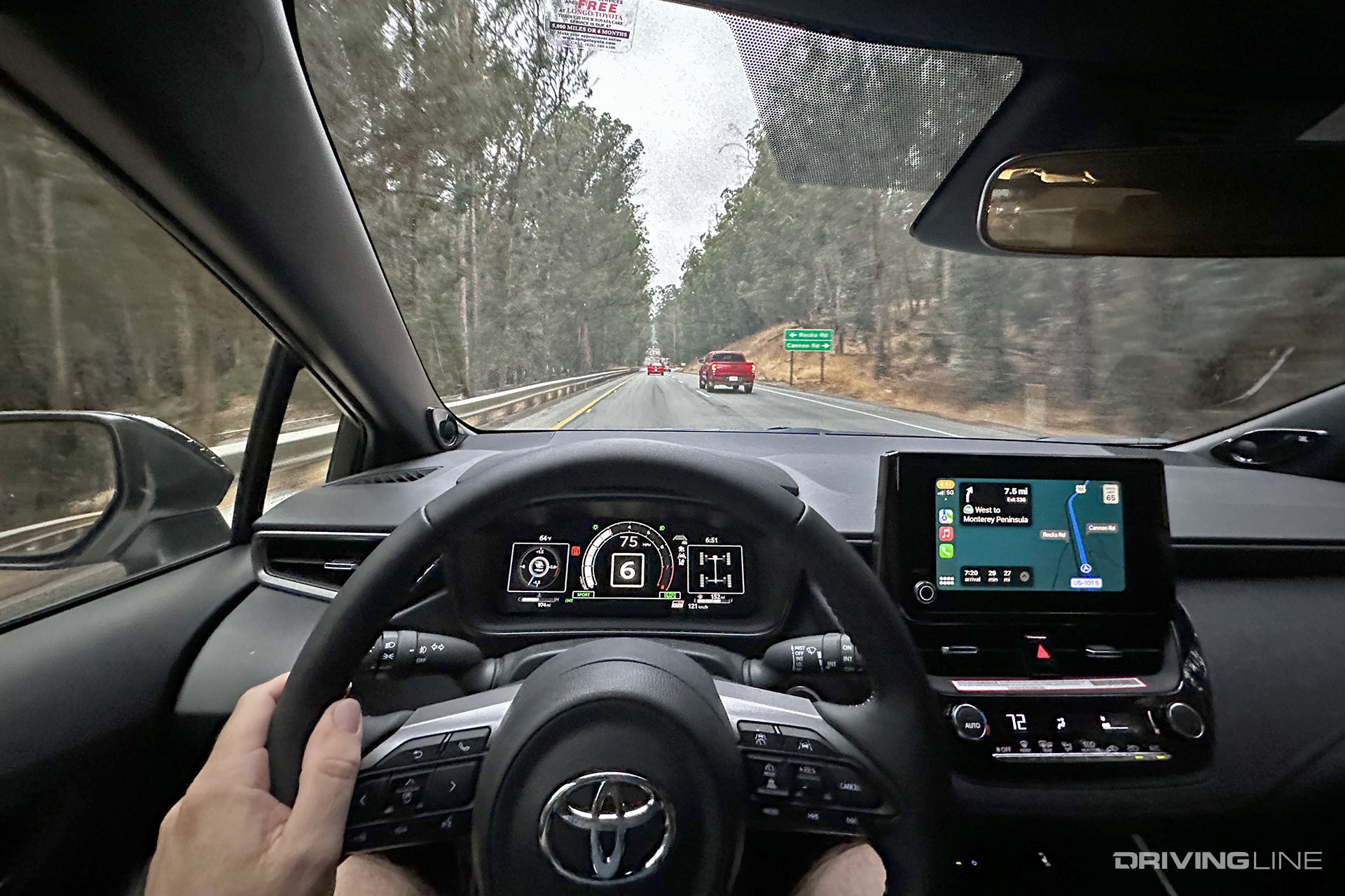 Toyota GR Corolla Driver View