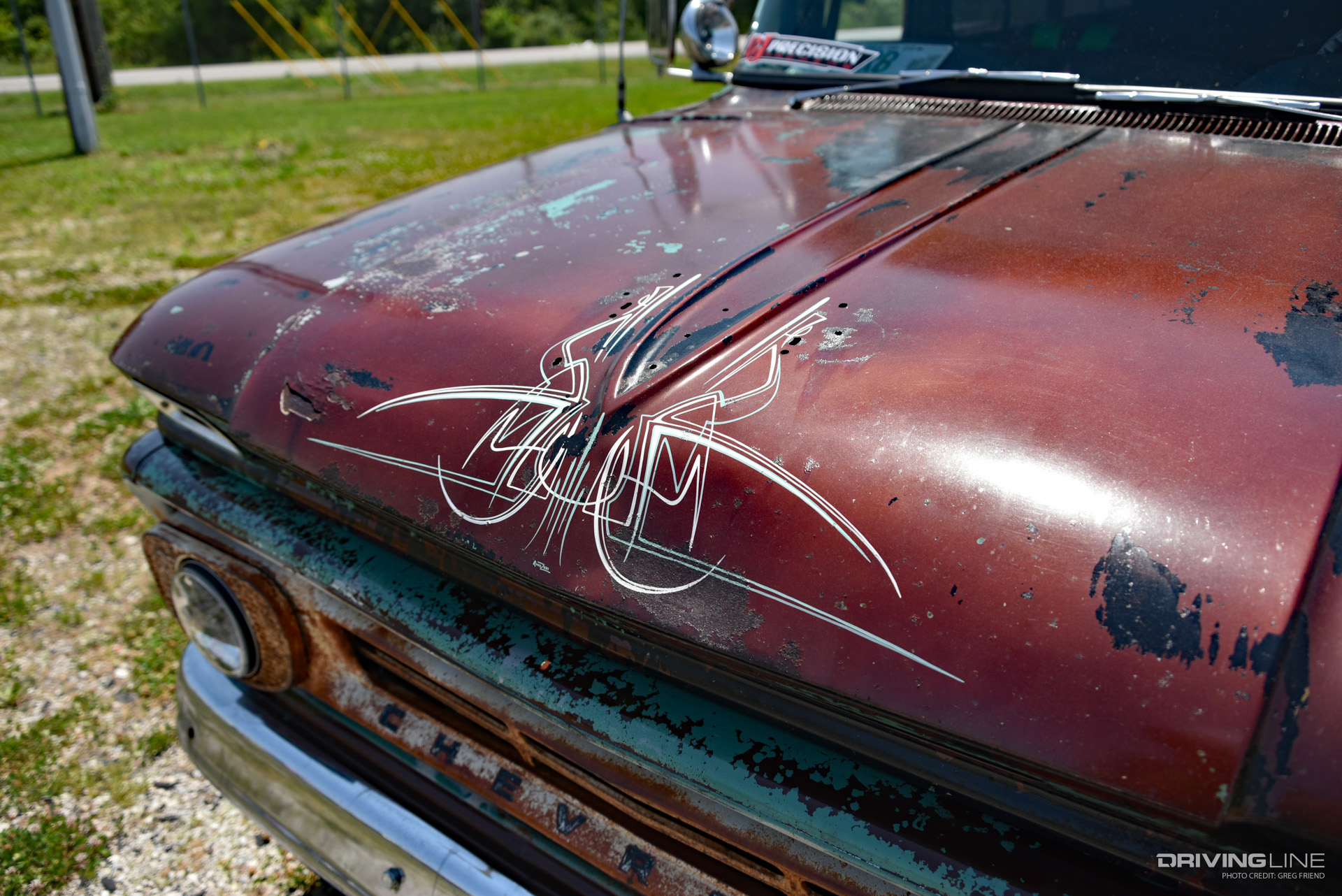 Custom Pinstriping Vintage Suburban Power Stroke Conversion