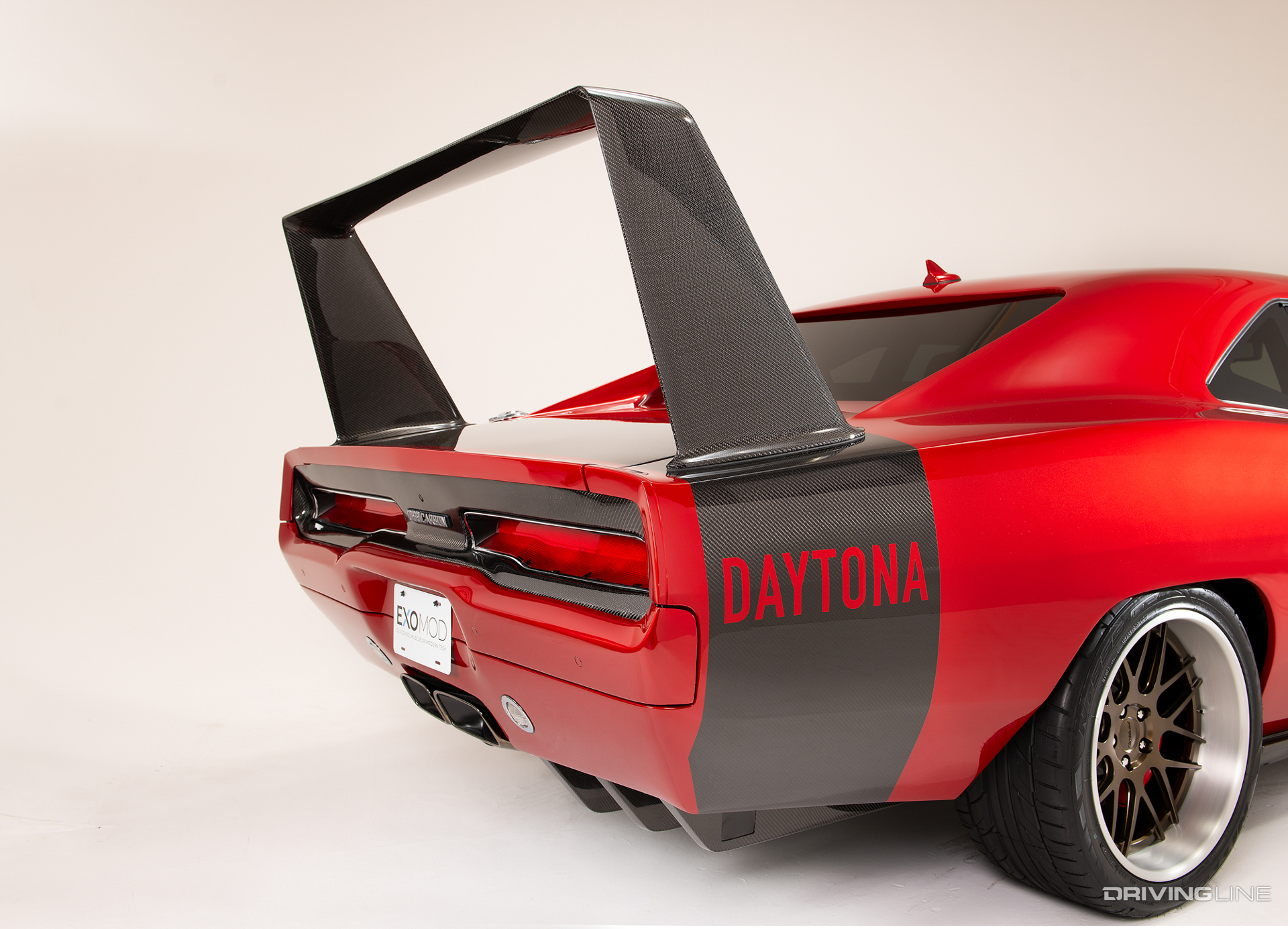 rear wing and rear end detail of ExoMod D69 Daytona