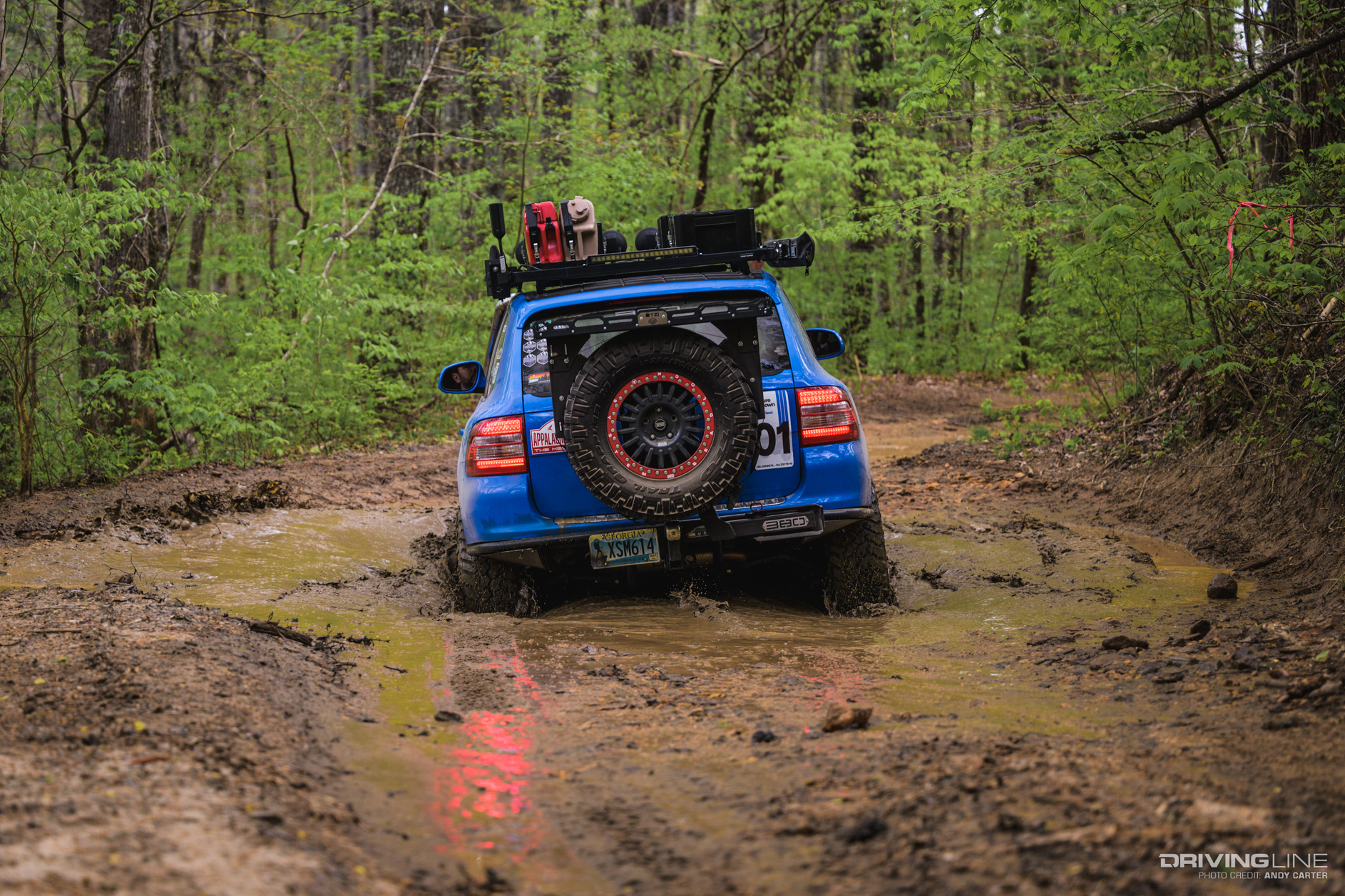 Porsche Cayenne in Mud