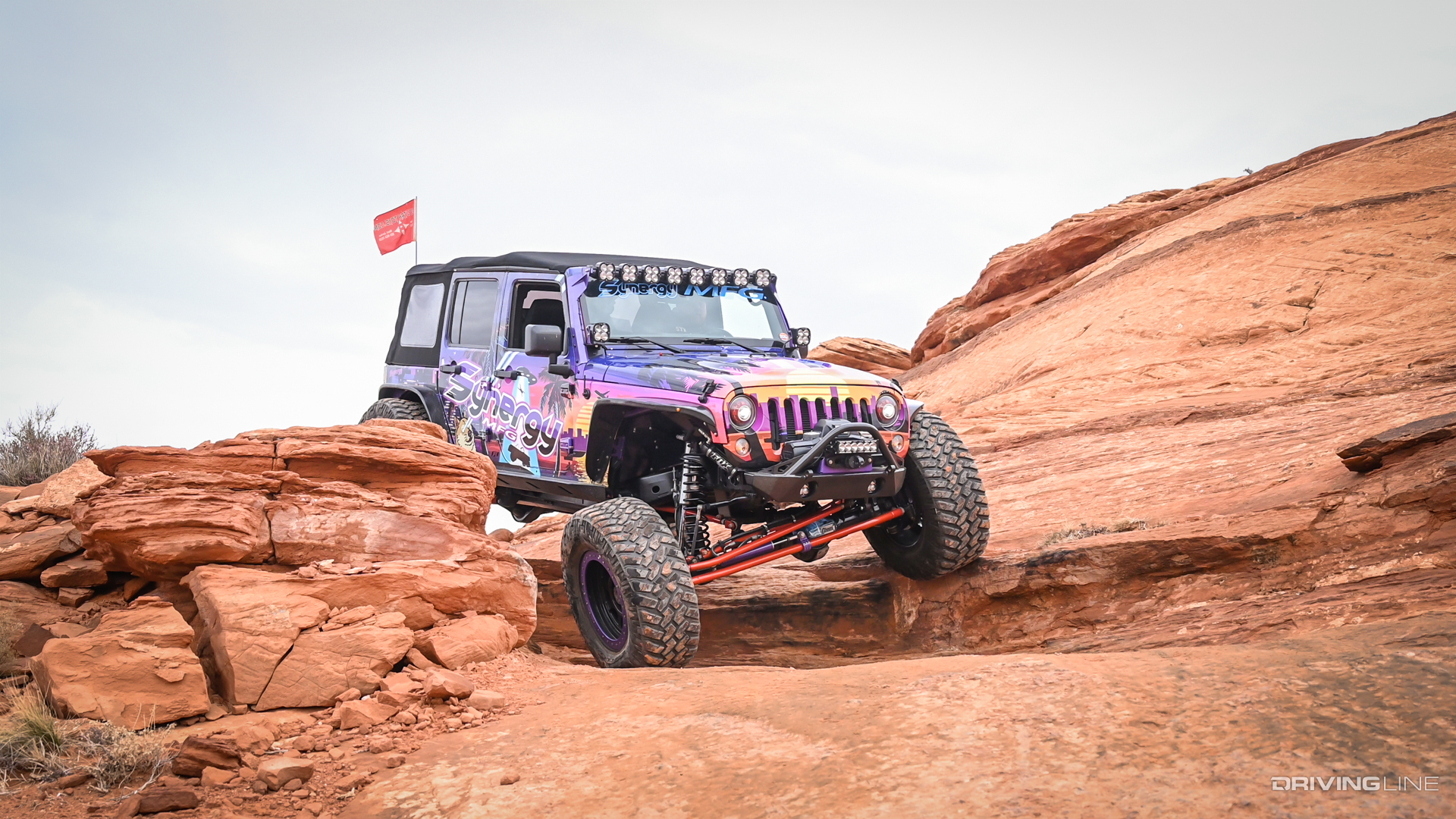 Synergy Jeep JK off-roading on Nitto Trail Grappler tires