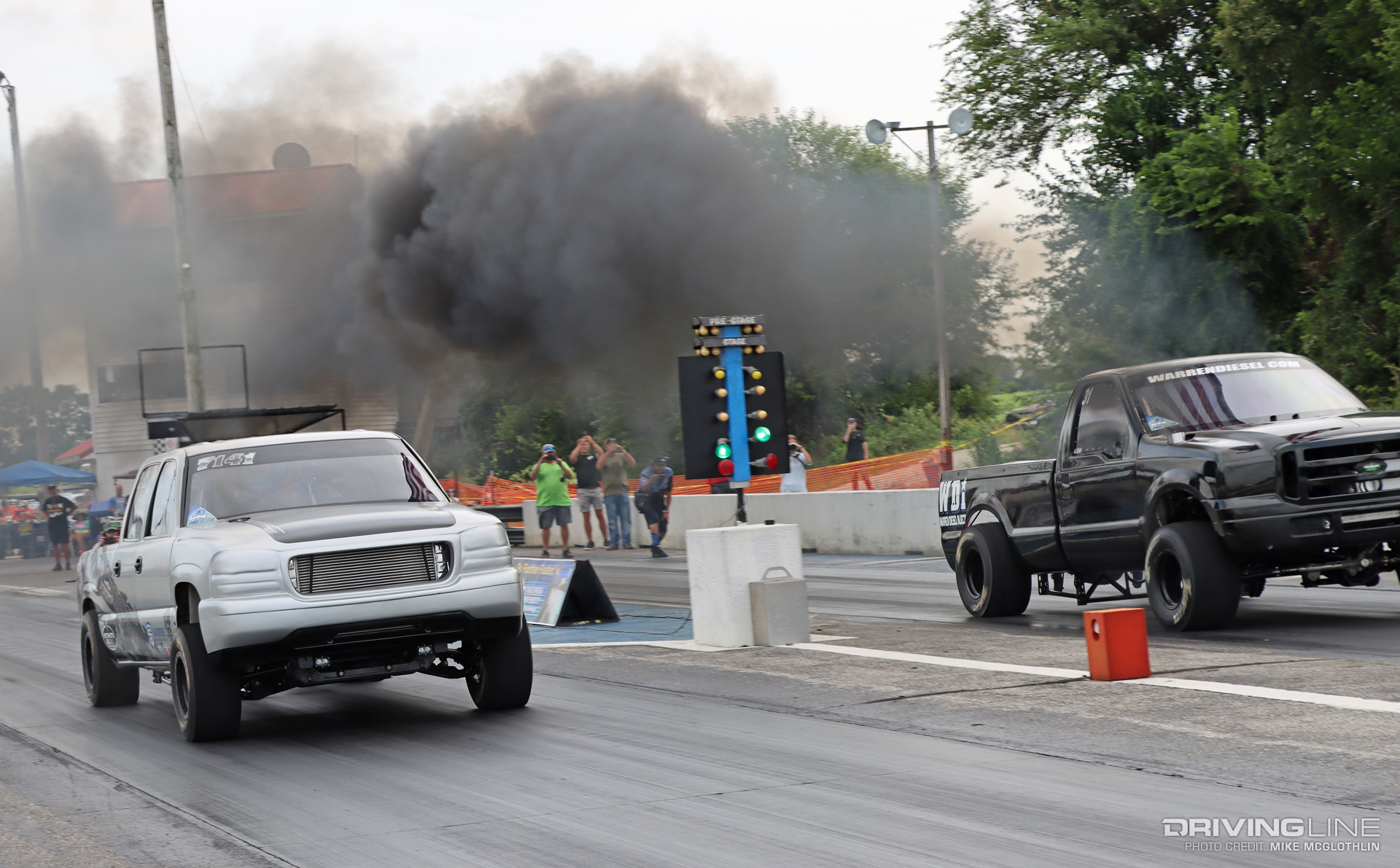 2007 GMC Sierra 2500 HD Duramax Diesel Drag Race