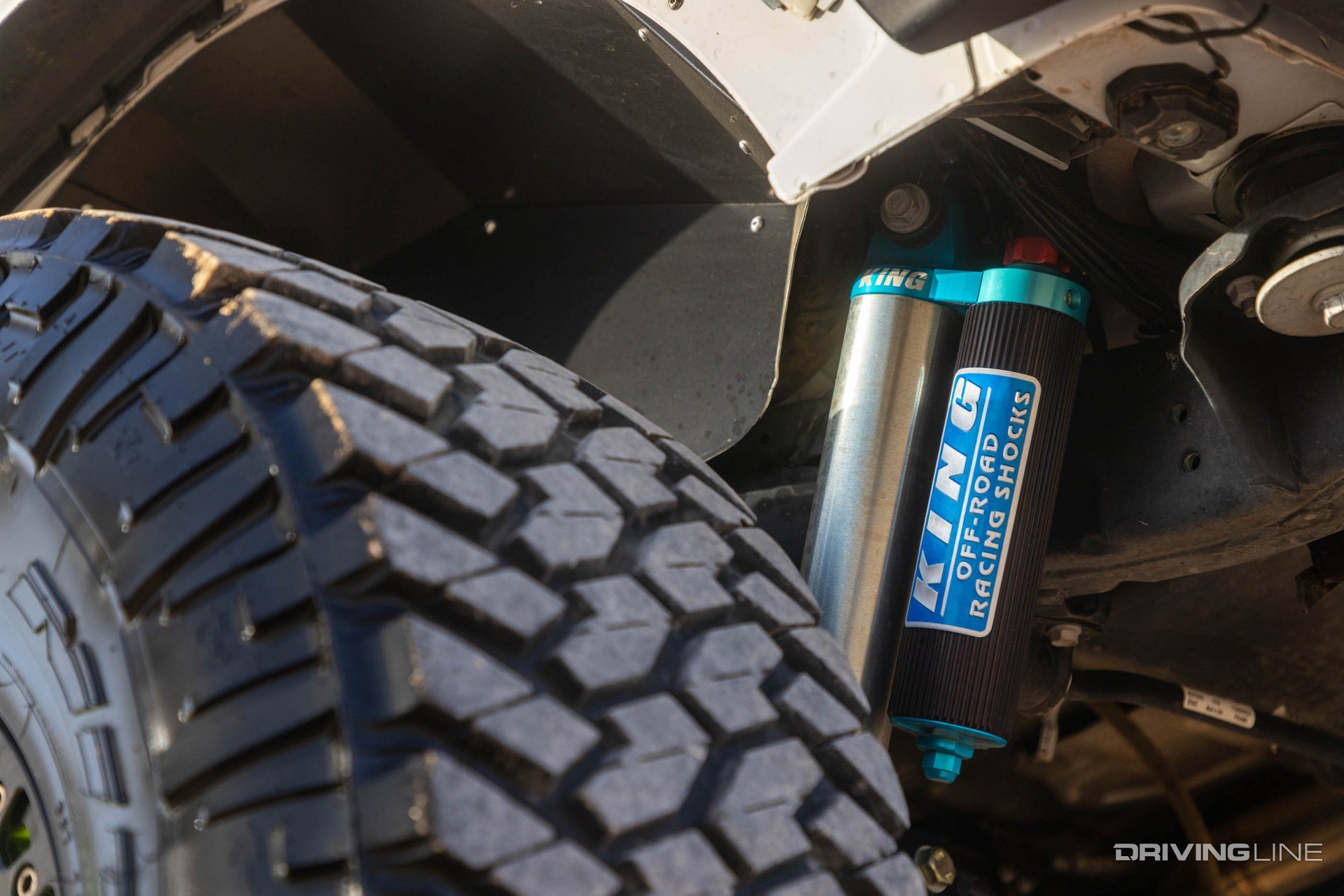 King Shocks Jeep Wrangler close-up